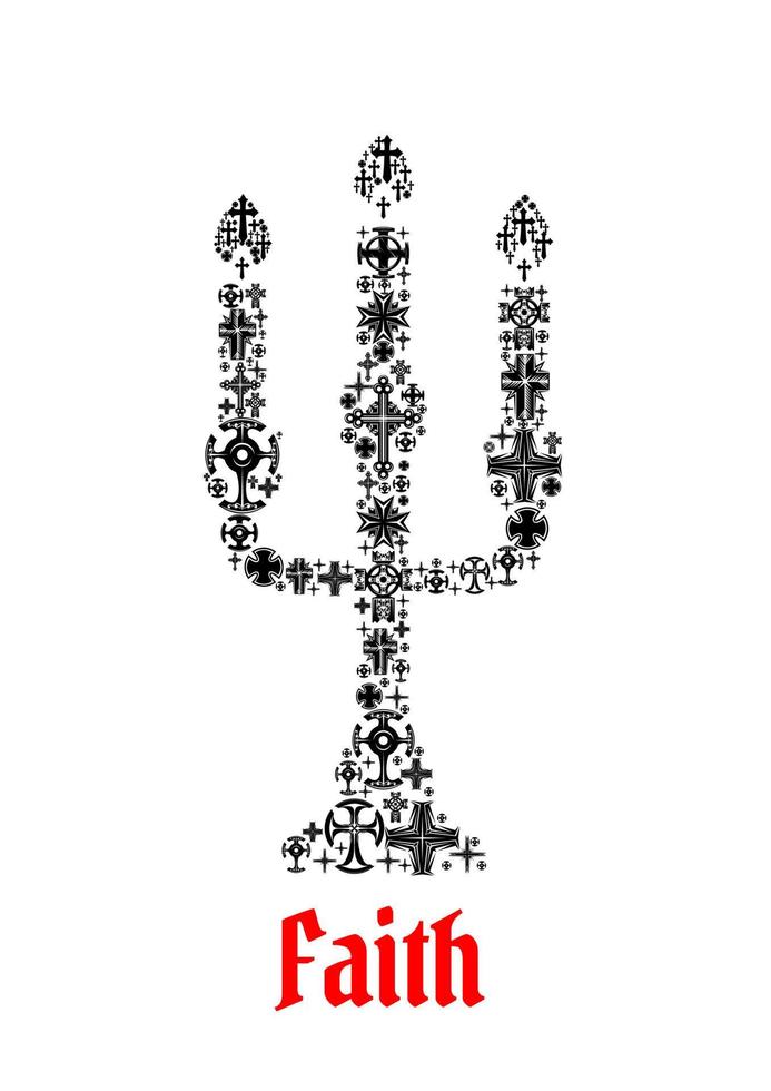 tro ikon. religiös chuch ljus symbol vektor