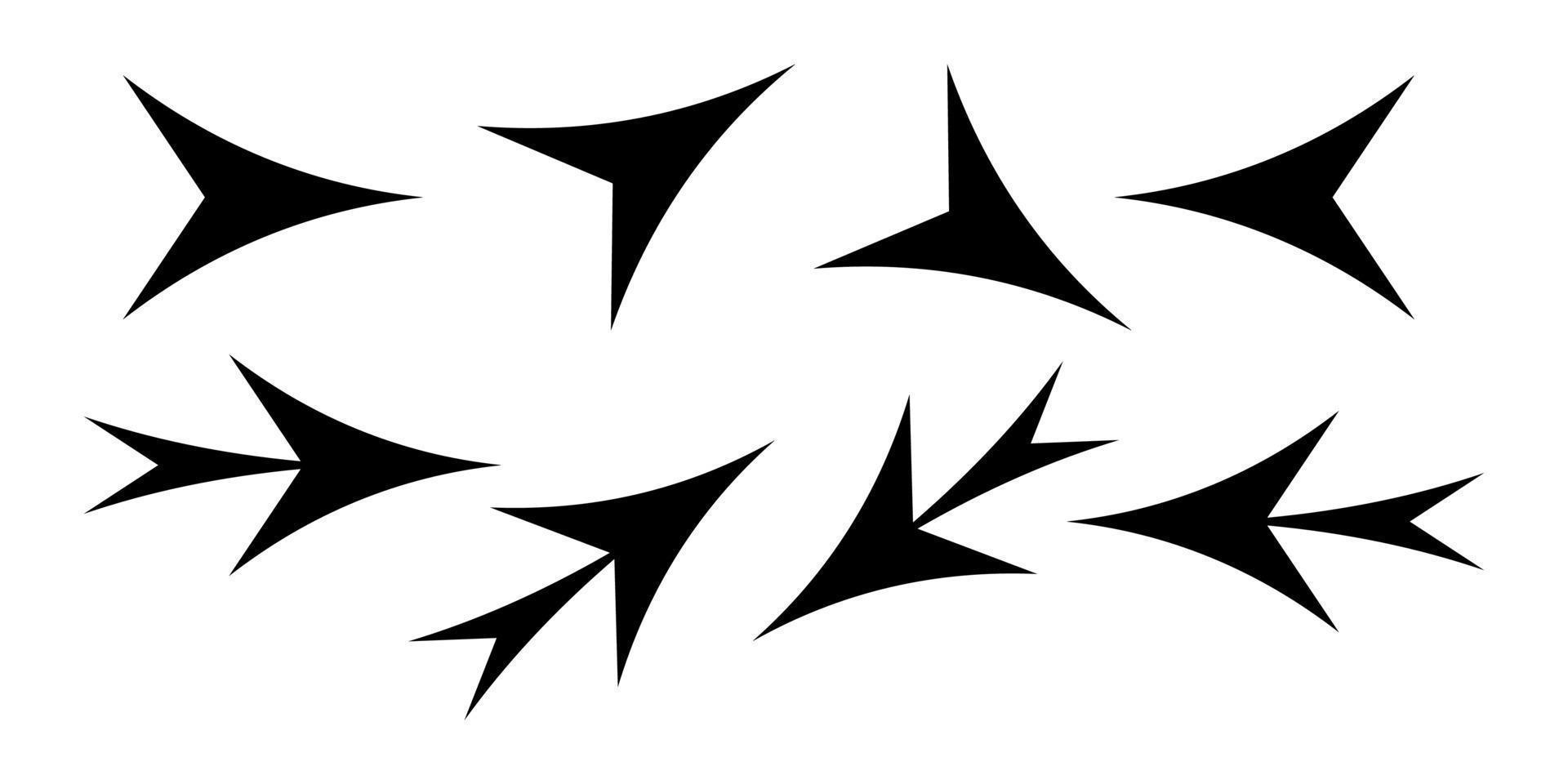 Abbildung Vektorgrafik eine Reihe von Pfeilsymbolen vektor