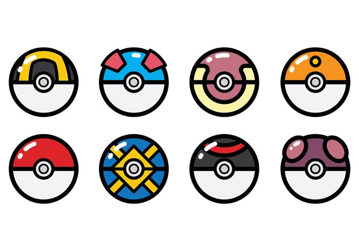 Kostenlose Pokemon Icons Vektor