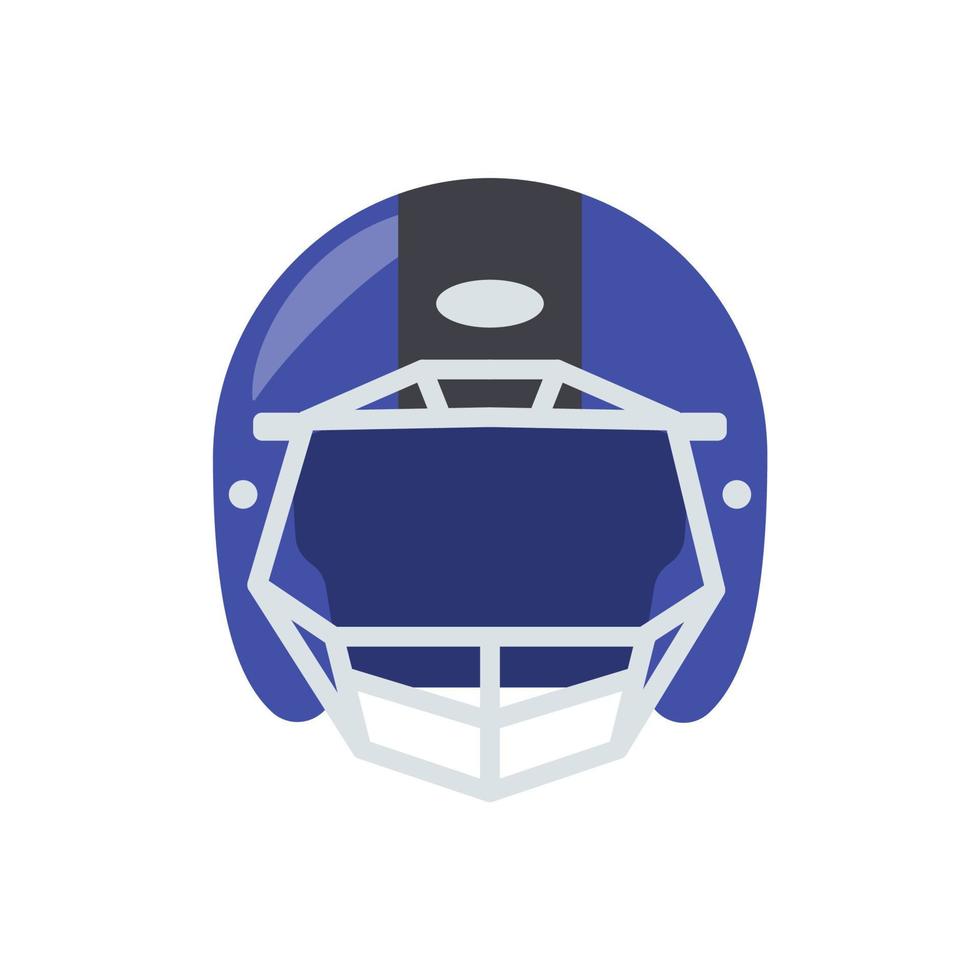 ein Rugby-Helm zum Schutz von American-Football-Spielern. vektor