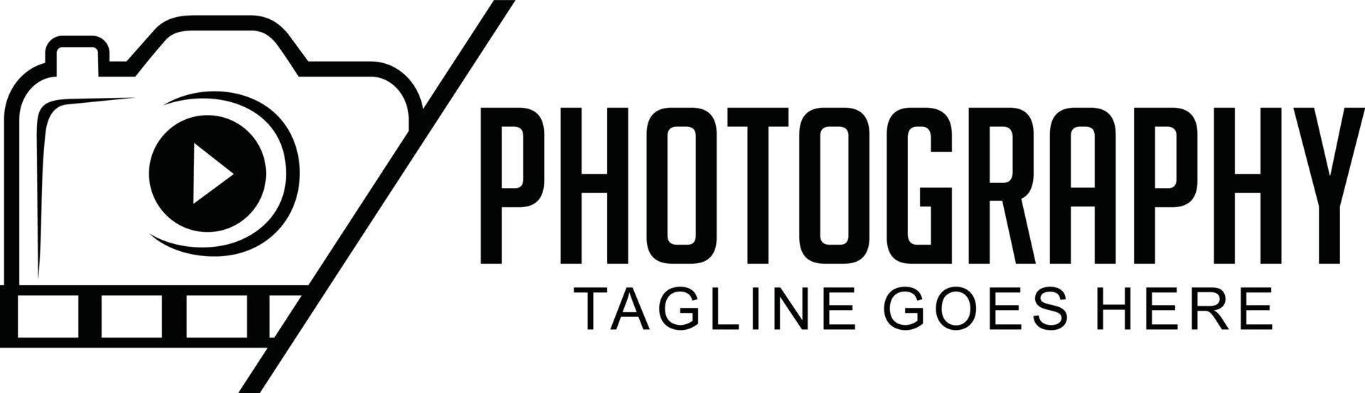 Fotografie-Logo einfaches Design-Konzept vektor