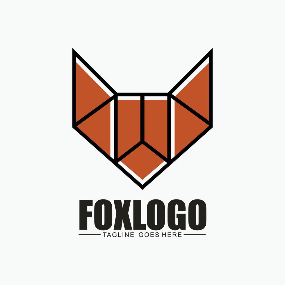 Fuchs-Logo-Konzept für Unternehmen, Symbol, Symbol, flaches Design und modernes Logo vektor