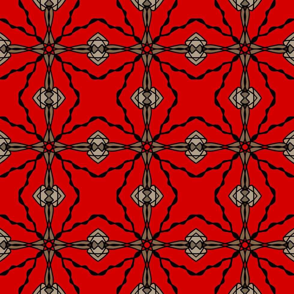 geometrisches Muster mit Stammesform. entworfen in Ikat, Boho, Aztec, Folk, Motiv, Zigeuner, bunter arabischer Stil. Ideal für Stoffkleidung, Keramik, Tapeten. Vektor-Illustration vektor