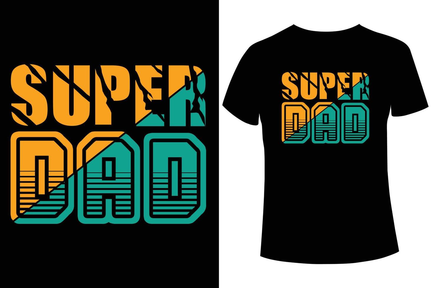 super pappa t-shirt design mall vektor