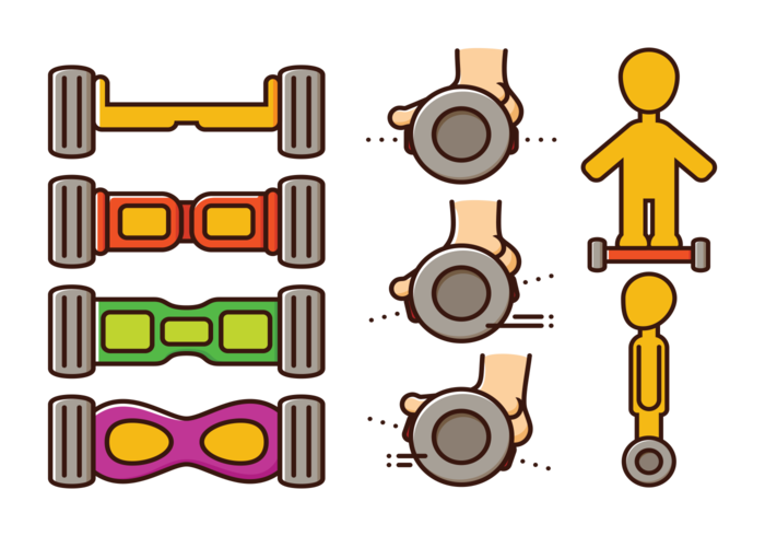 Segway Vektor Icons