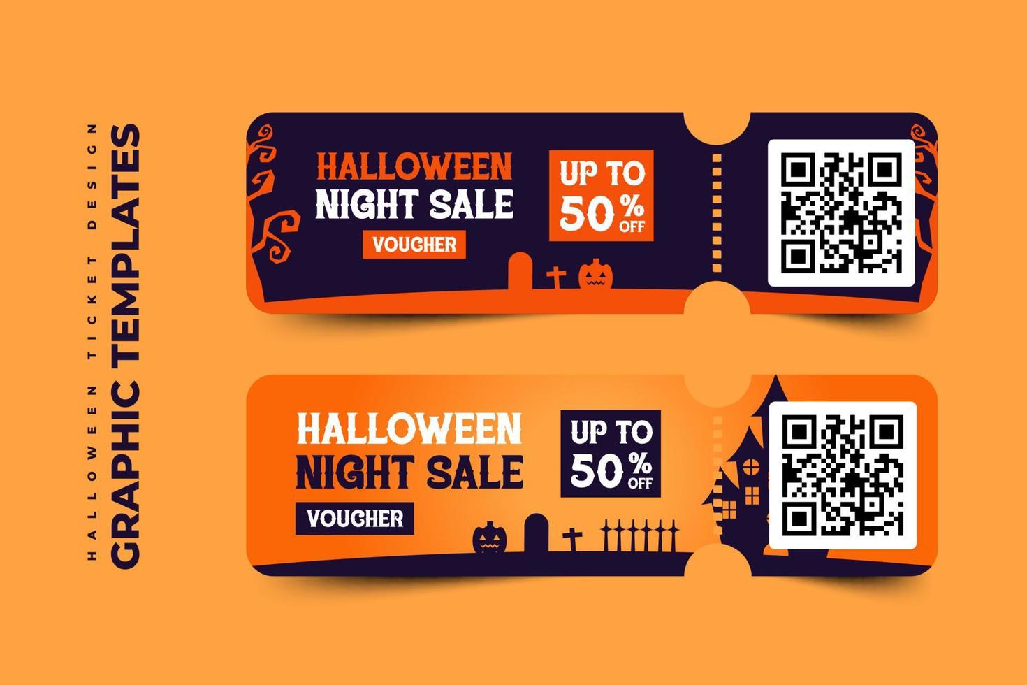 halloween tema grafisk design mall lätt till skräddarsy enkel och elegant design vektor