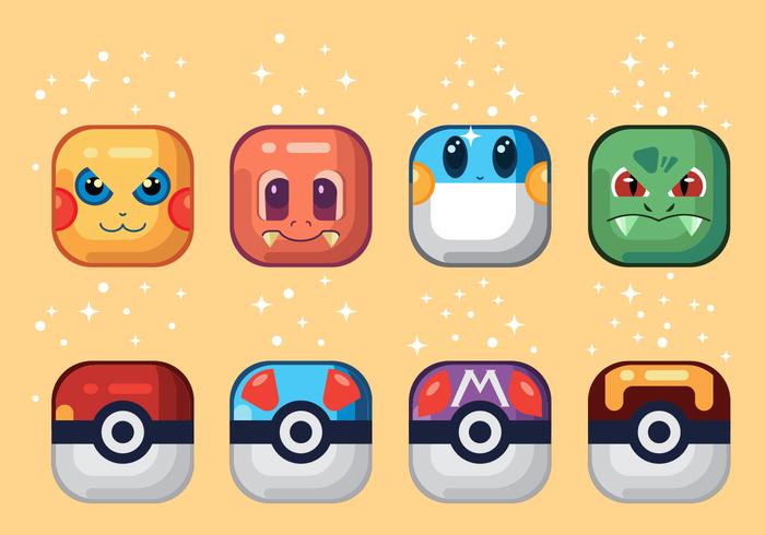 Pokemon Vektor Icons