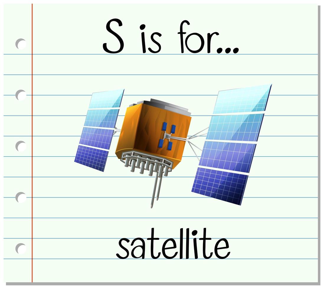 s är för satellit vektor