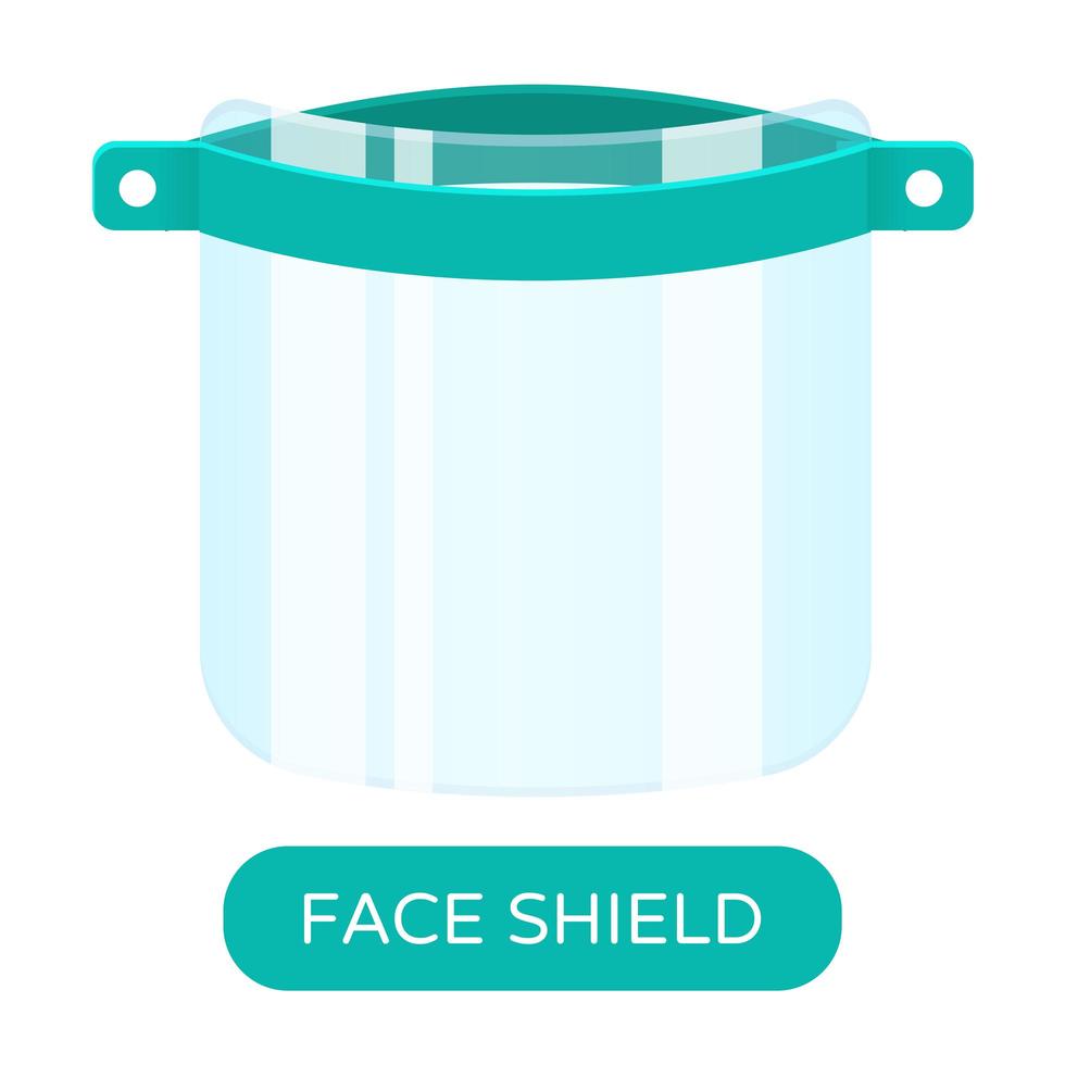 ansiktssköld för att förhindra spridning av virus vektor