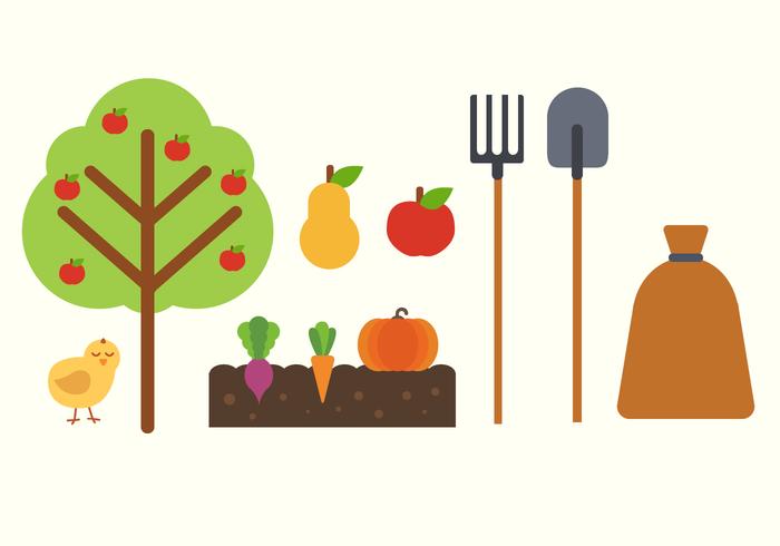 Gratis Farm Elements Vector