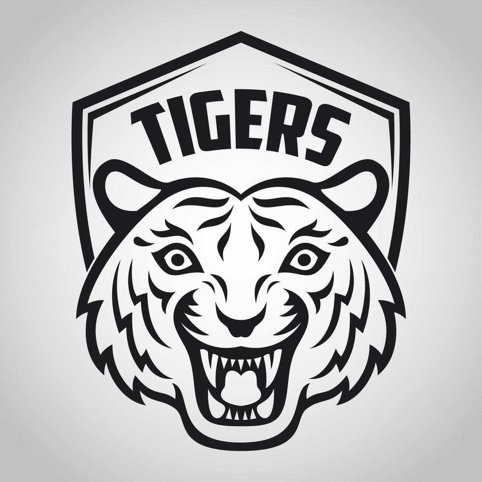 Tiger-Symbol und Logo. Vektor-Illustration vektor