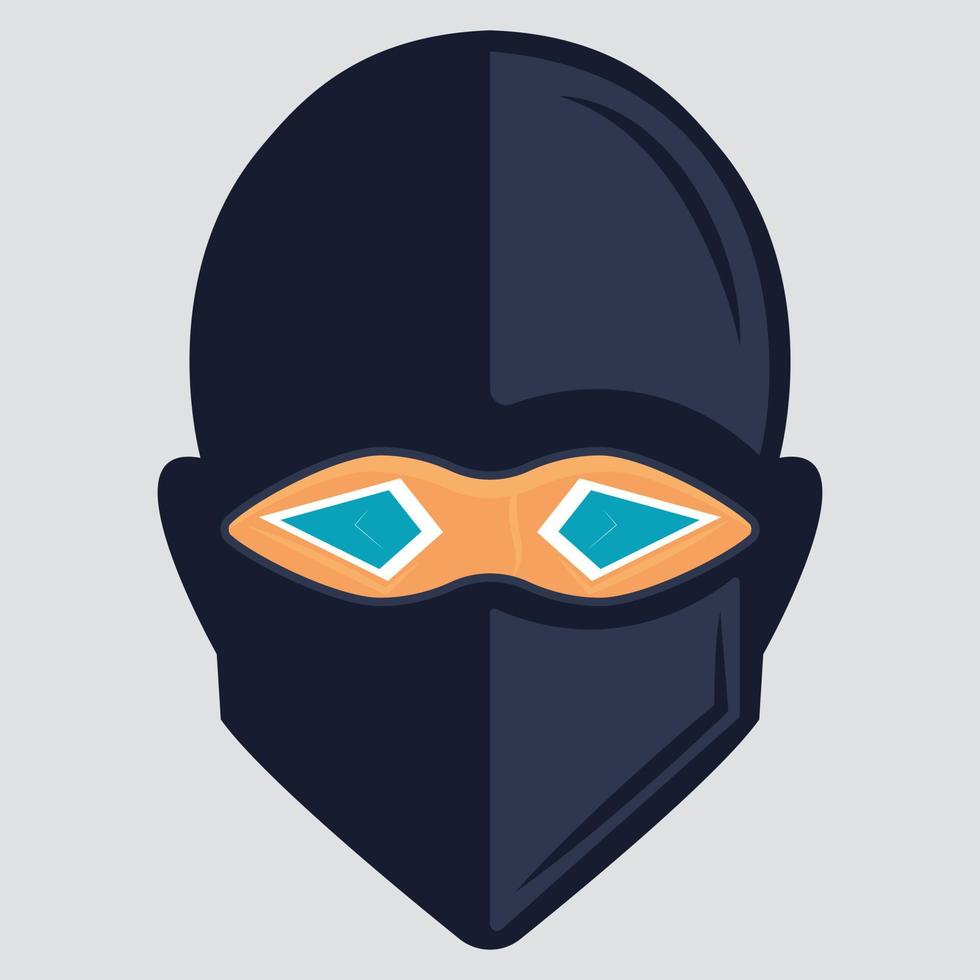 ninja vektor logotyp design mall. ninja gaming maskot design.