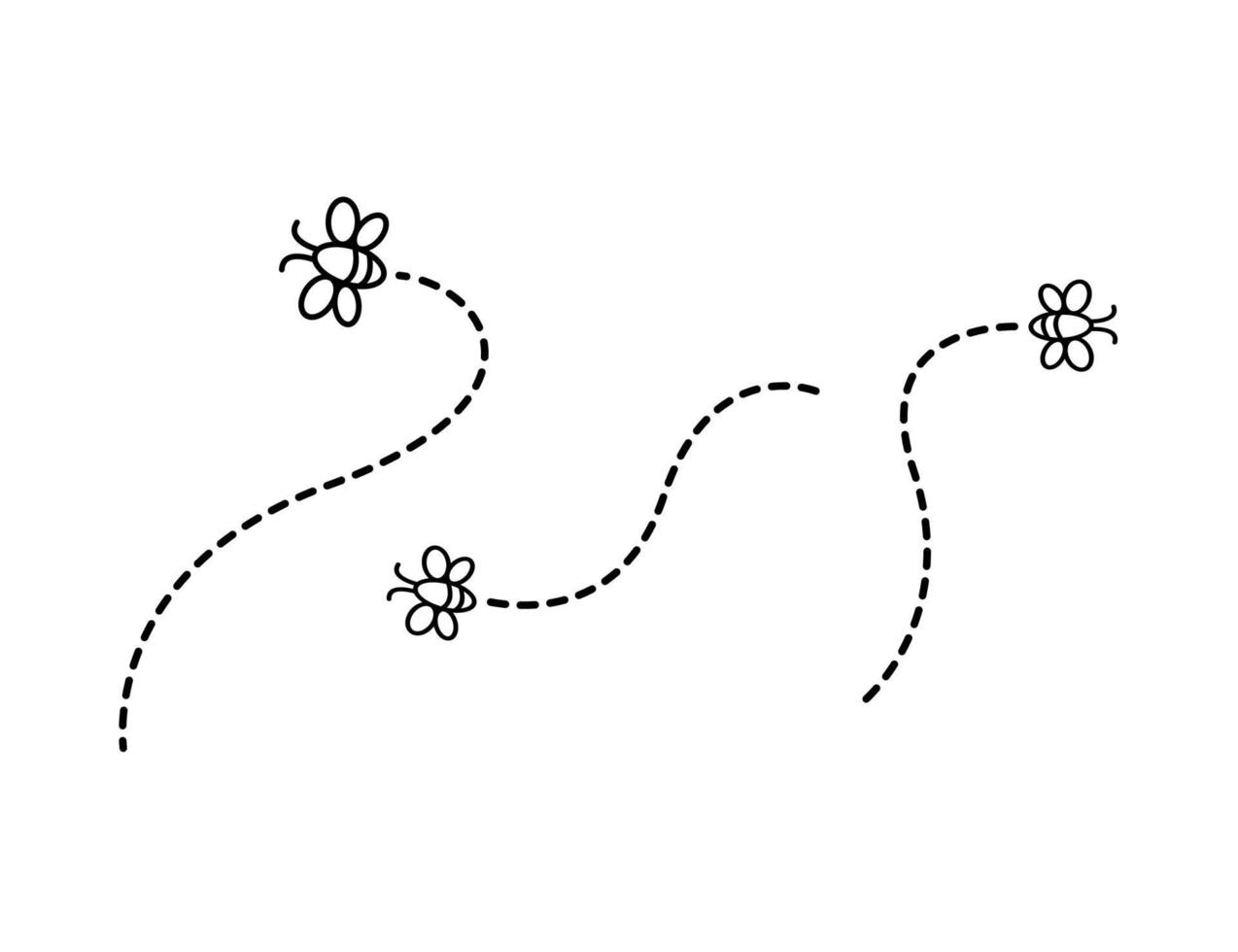 Designillustration der fliegenden Biene vektor