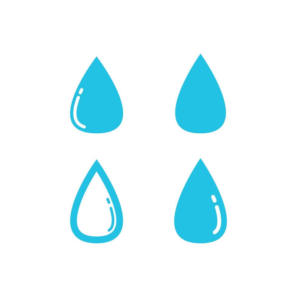 vatten släppa design illustration samling vektor