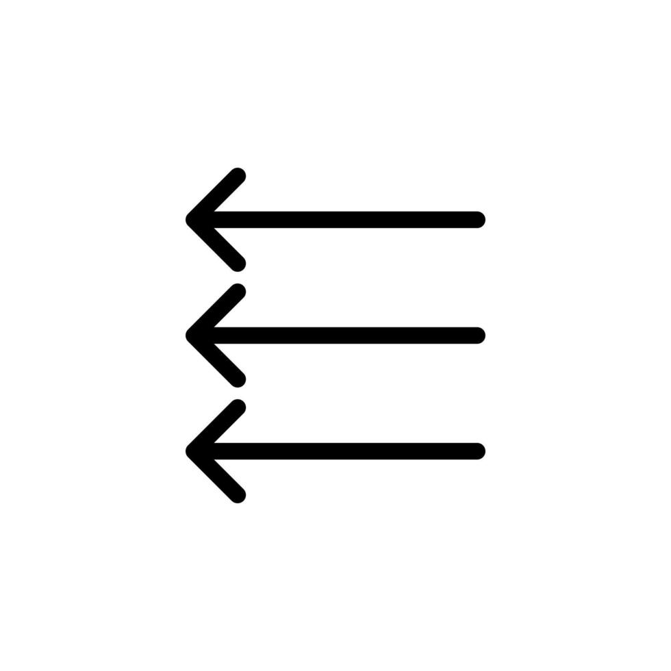 Pfeilzeichensymbol Liniensymbol für jeden Zweck geeignet vektor