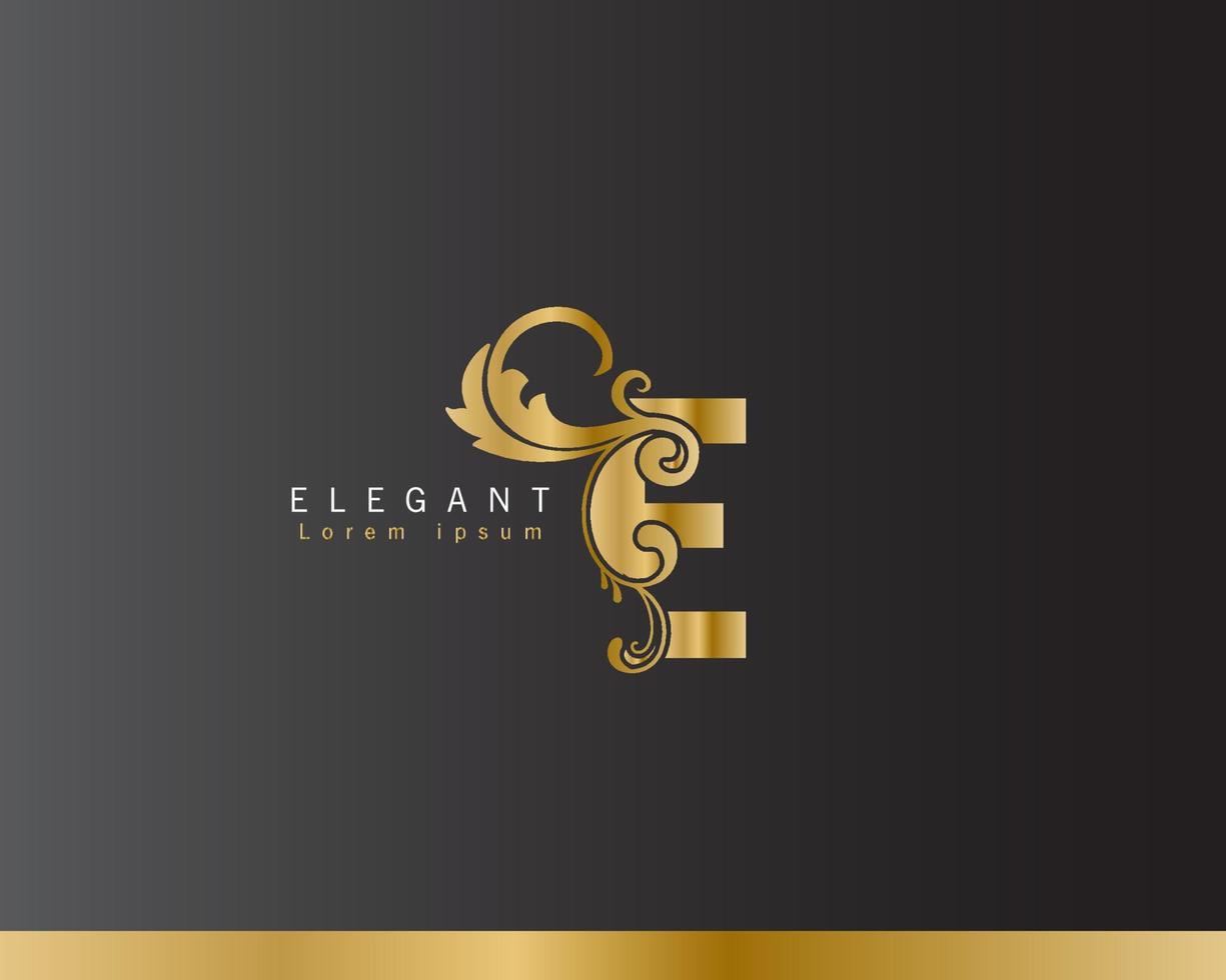 Luxus-Vektor-Logo mit Visitenkartenvorlage. Premium-Brief-B-Logo mit goldenem Design. elegante Corporate Identity. vektor