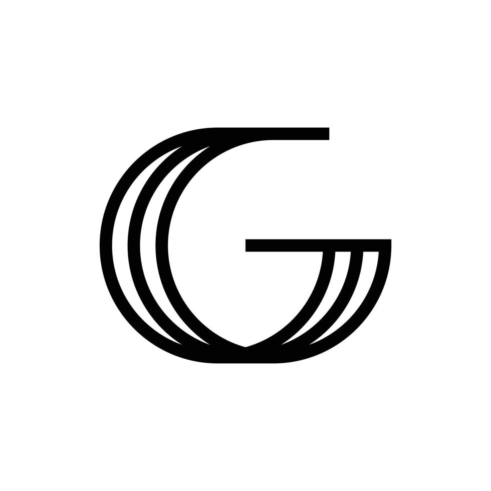 kreativ brev g logotyp design vektor