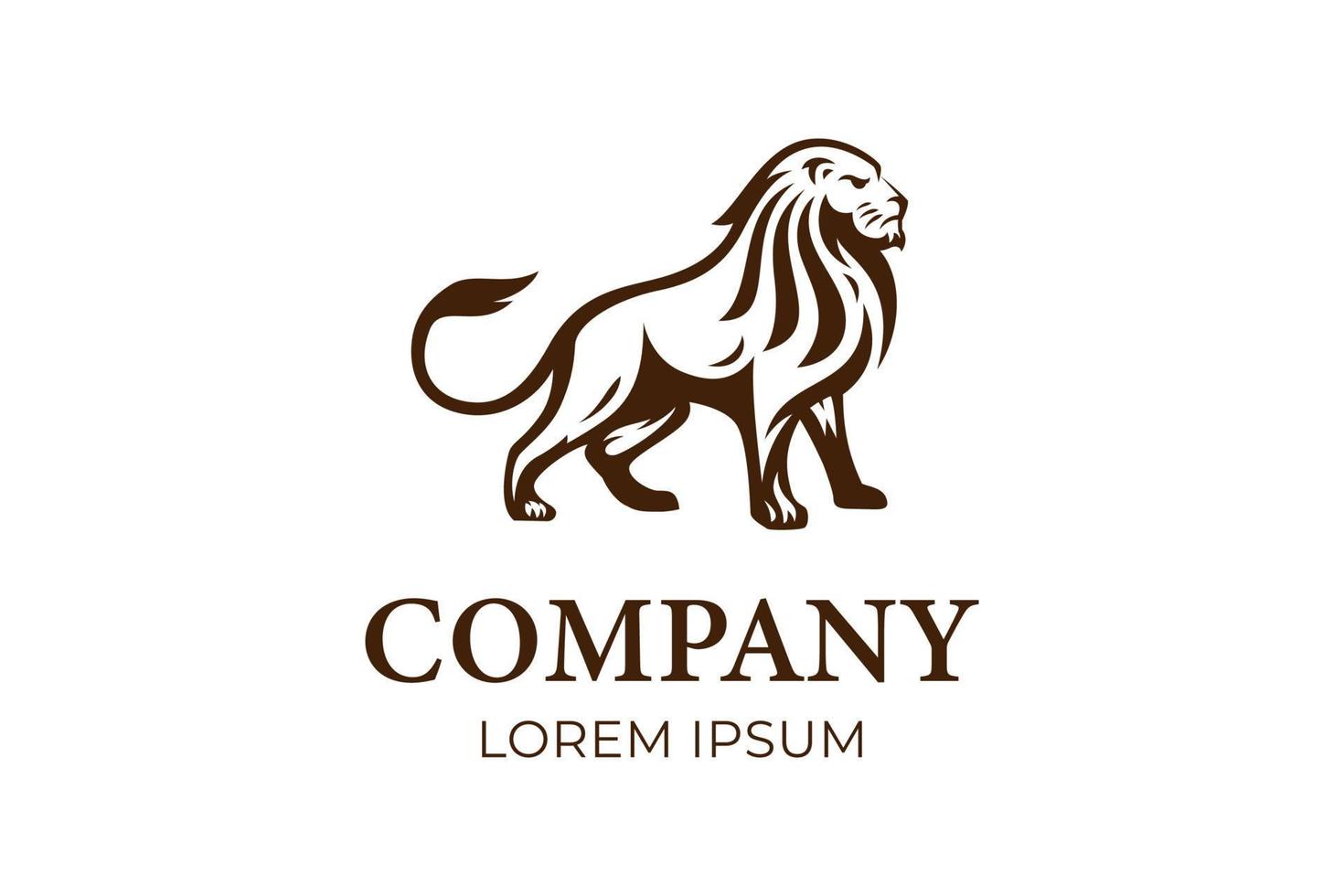 Vektor-Löwen-Logo-Vektorillustration für Ihre Marke, Elementdesign vektor