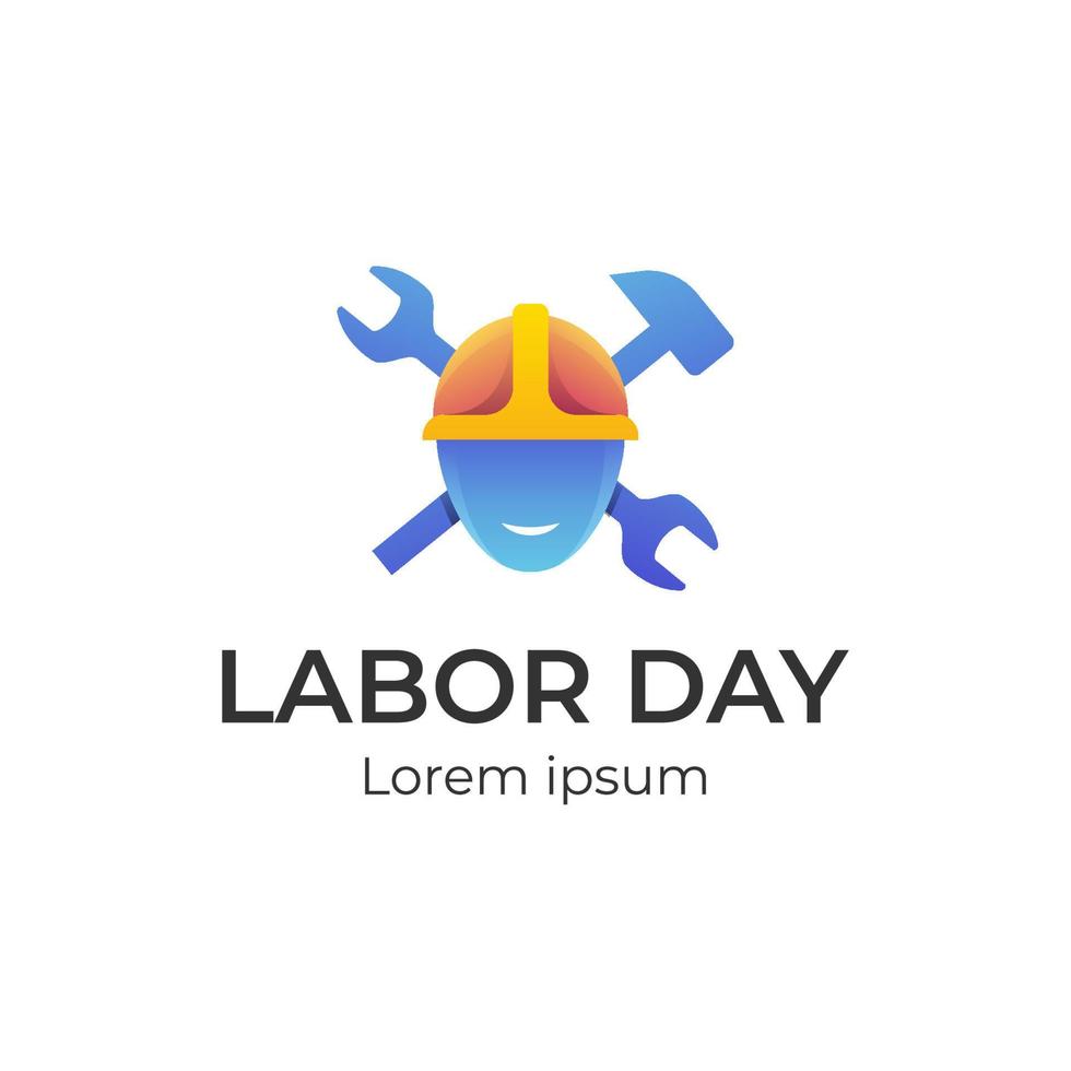 Labor Day Vektor-Logo-Icon-Design-Element für Mechaniker, Reparatur, Service-Logo, Event usa vektor