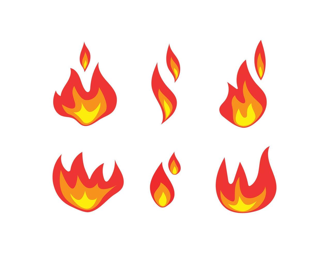 feuer symbol design illustration sammlung vektor