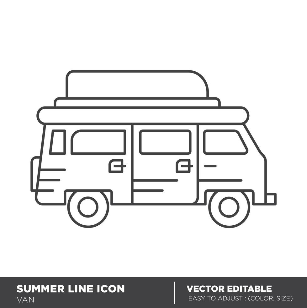 Symbol für den Van-Line-Stil vektor
