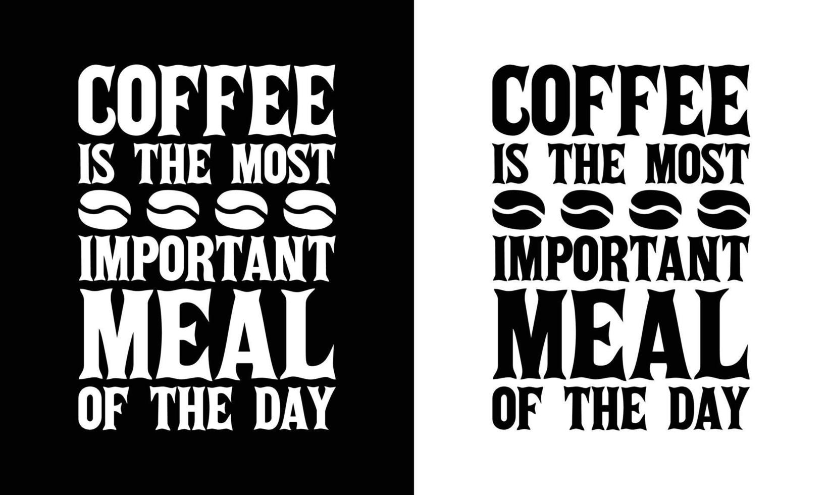 Kaffee-Zitat-T-Shirt-Design, Typografie vektor