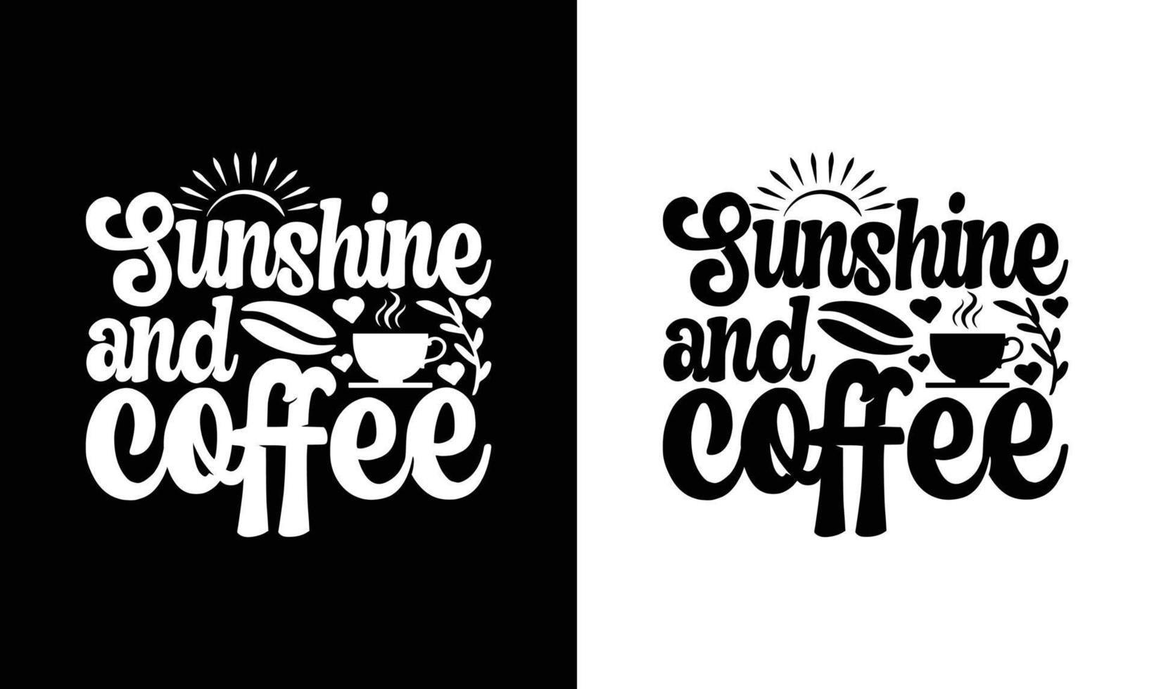 Kaffee-Zitat-T-Shirt-Design, Typografie vektor