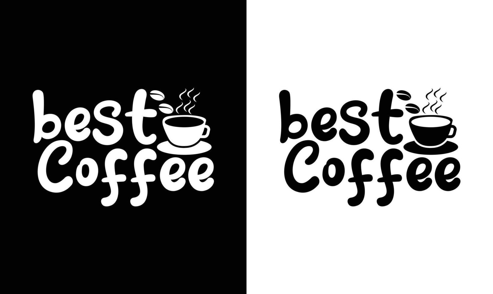 Kaffee-Zitat-T-Shirt-Design, Typografie vektor