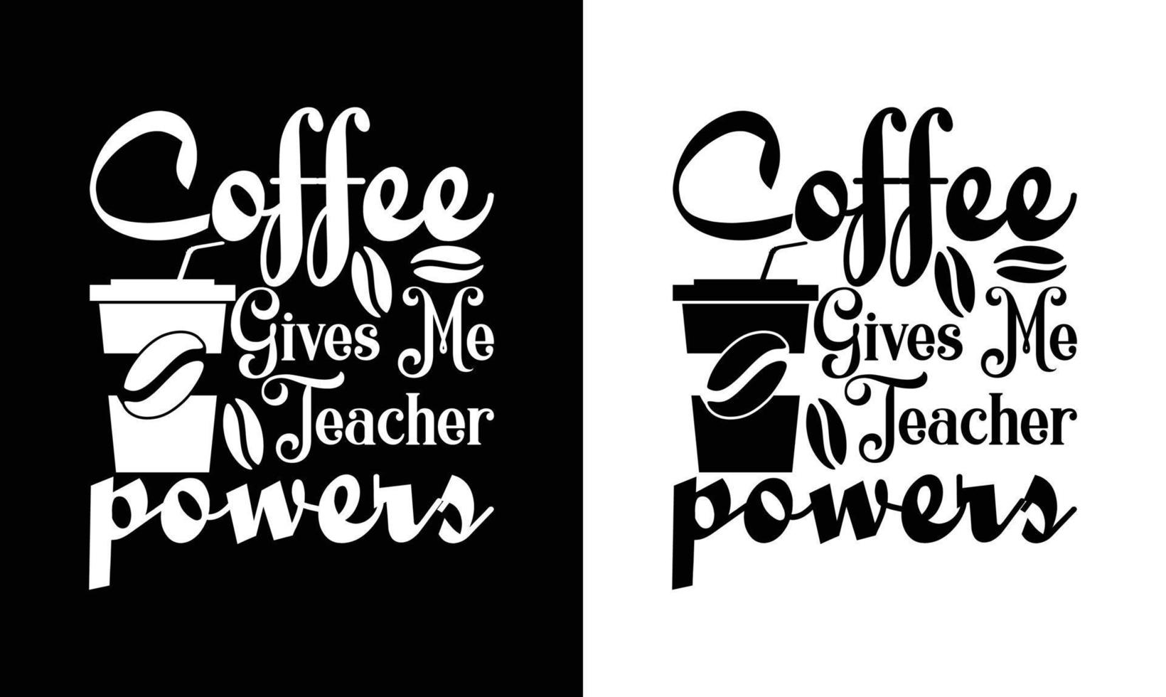 Kaffee-Zitat-T-Shirt-Design, Typografie vektor