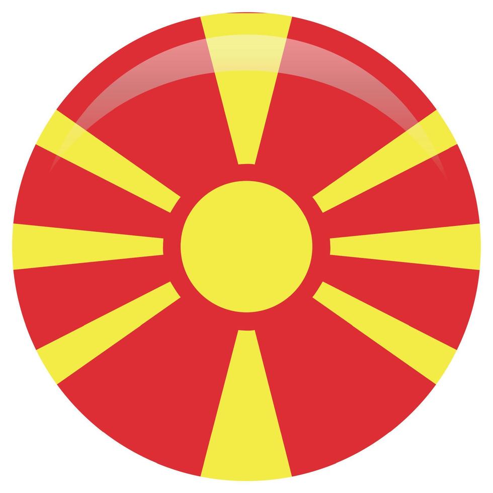 macedonia flagga vektor illustration. nationell flagga av makedonien.