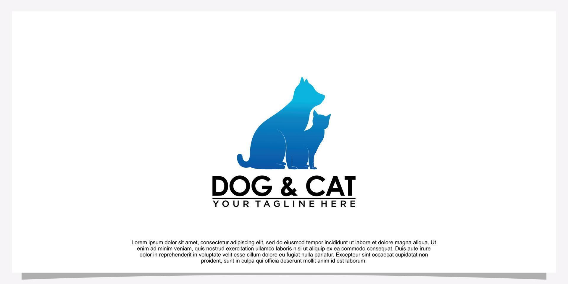 sällskapsdjur logotyp design mall sällskapsdjur ikon enkel begrepp premie vektor