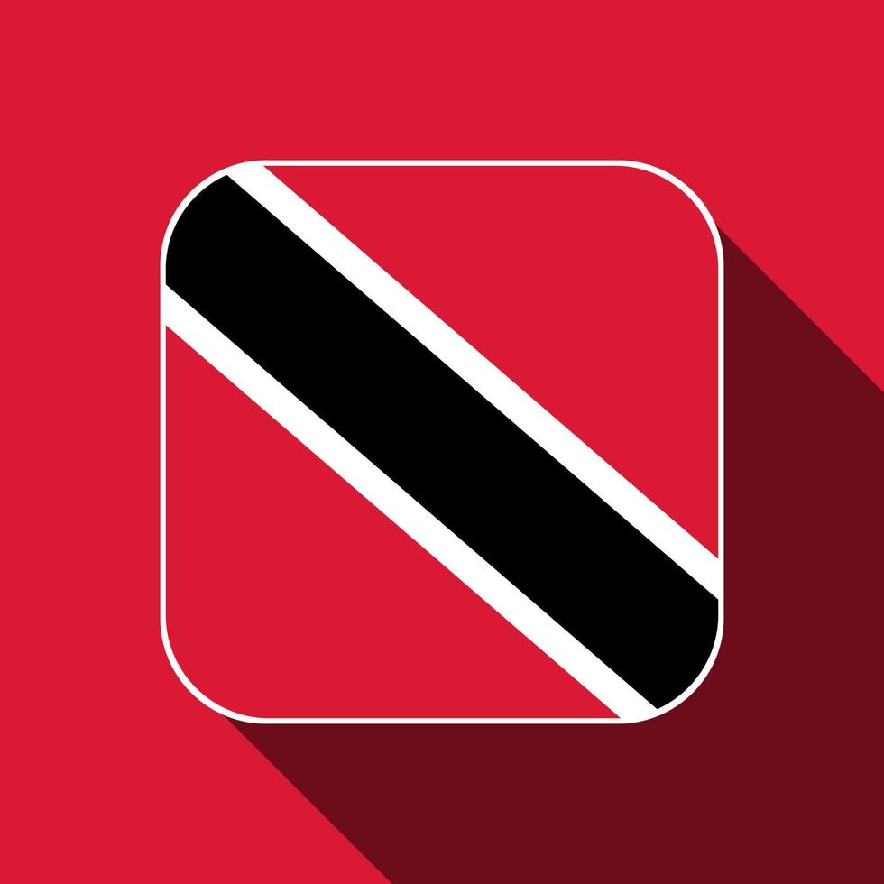 trinidad och tobago flagga, officiella färger. vektor illustration.