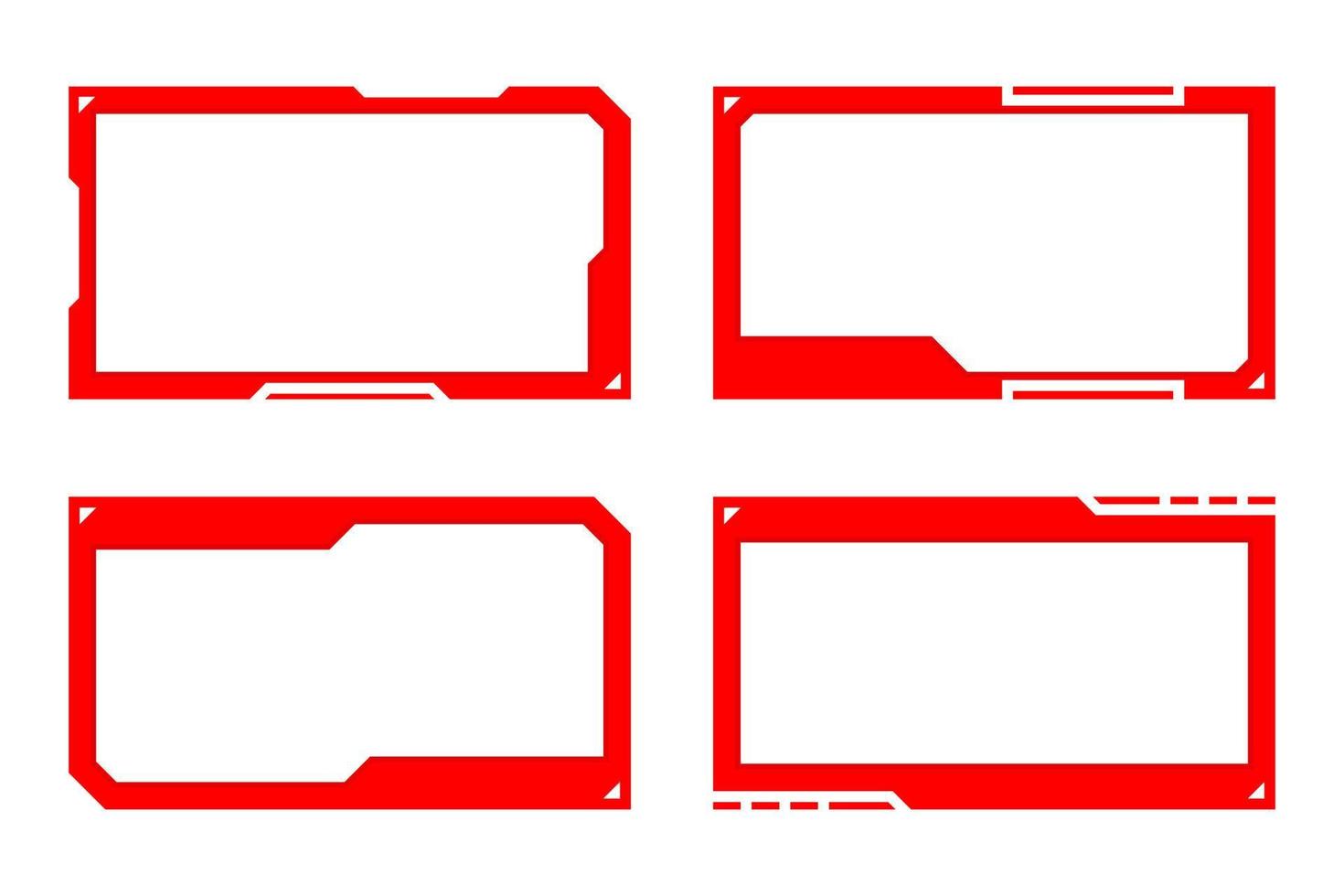 modern röd fyrkant ram för digital marknadsföring vektor