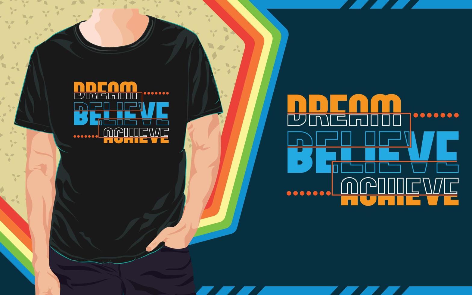 inspirierendes T-Shirt-Design vektor