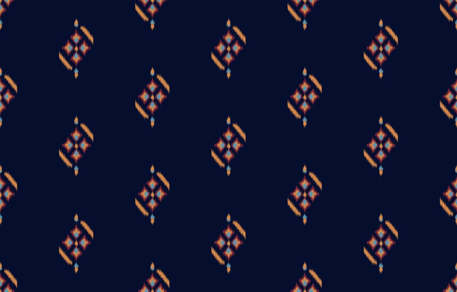 ethnisches Muster Ikat nahtlos. stammesafrikanischer indischer traditioneller stickereivektorhintergrund. aztekischer Stoff Teppich Batik Ornament Chevron Textildekoration Tapete vektor