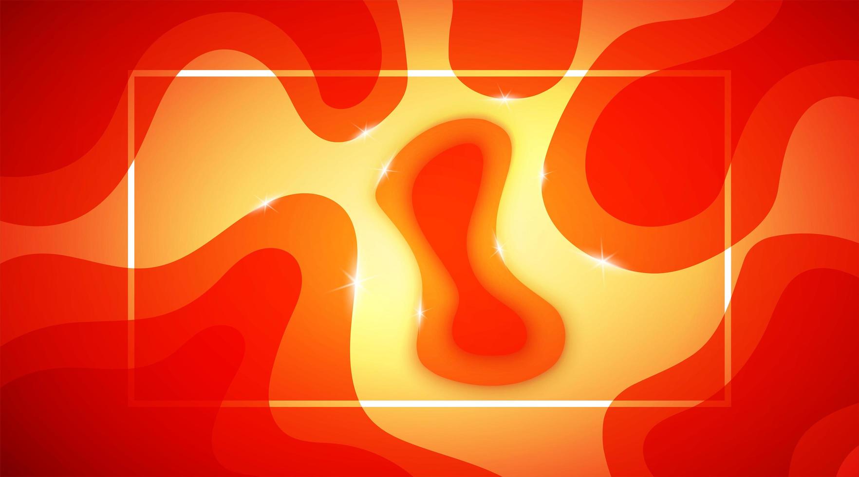 flytande orange och gul vätska former bakgrund vektor