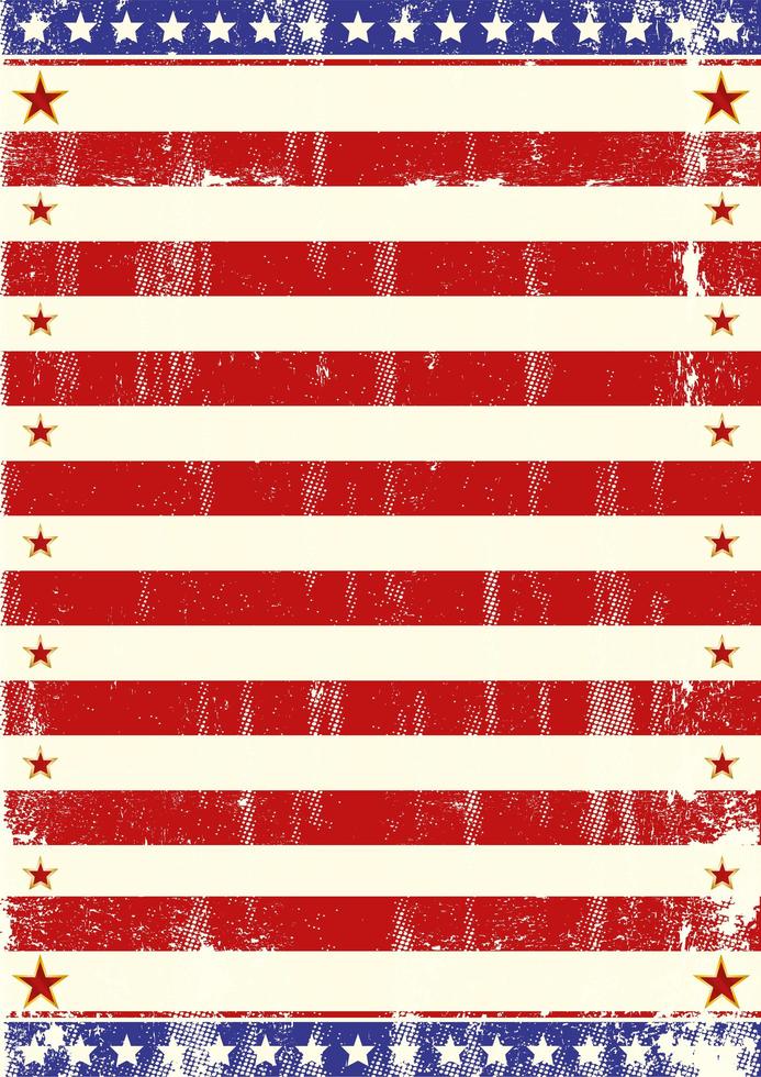 amerikanische Flagge Thema Sterne Poster vektor