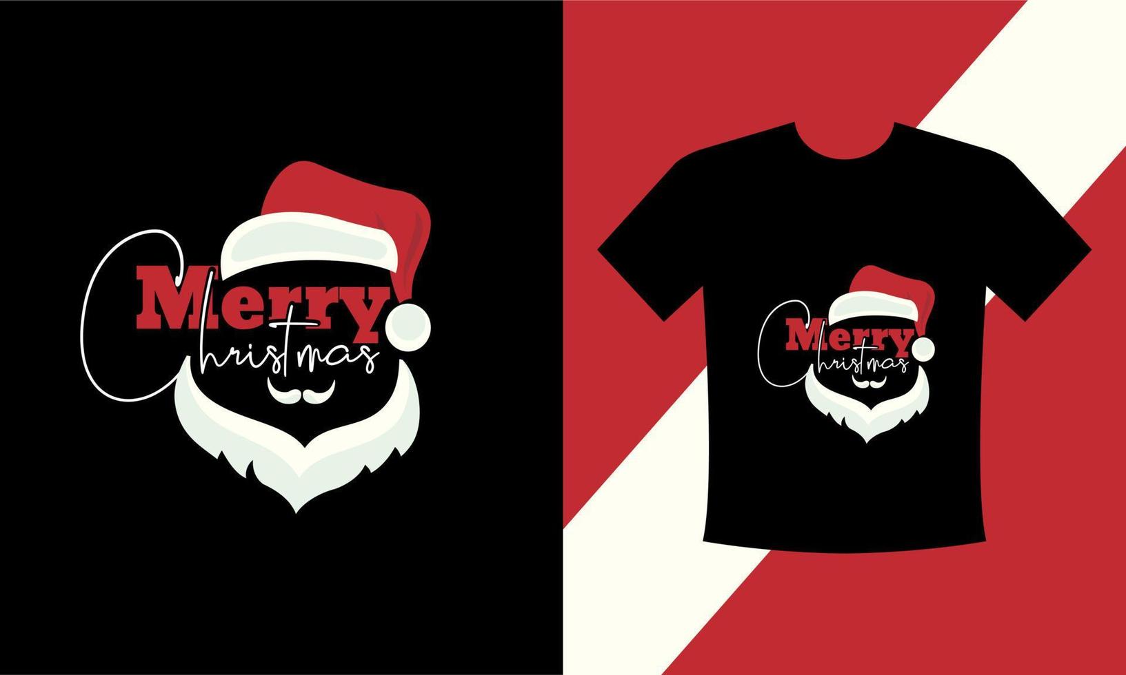 T-Shirt-Design Frohe Weihnachten vektor