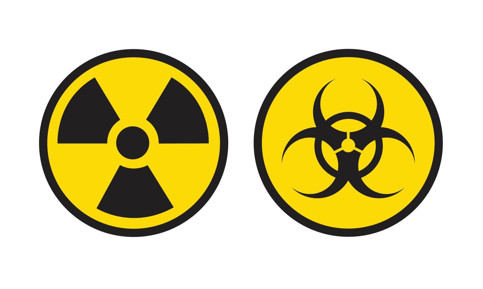 Symbol für gefährliche Strahlung. Vektor-Illustration vektor