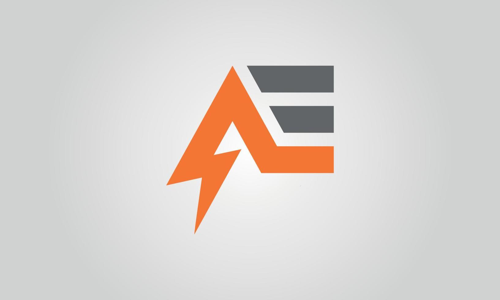 E-Brief-Logo mit Donner-Logo-Icon-Design, kostenlose Vektorvorlage. vektor
