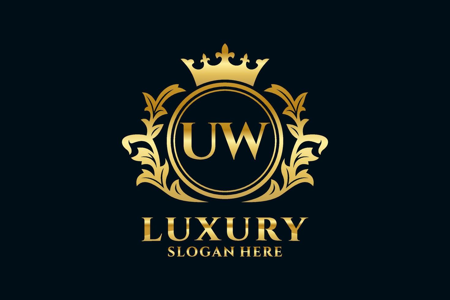 Anfangsbuchstabe Royal Luxury Logo Vorlage in Vektorgrafiken für luxuriöse Branding-Projekte und andere Vektorillustrationen. vektor