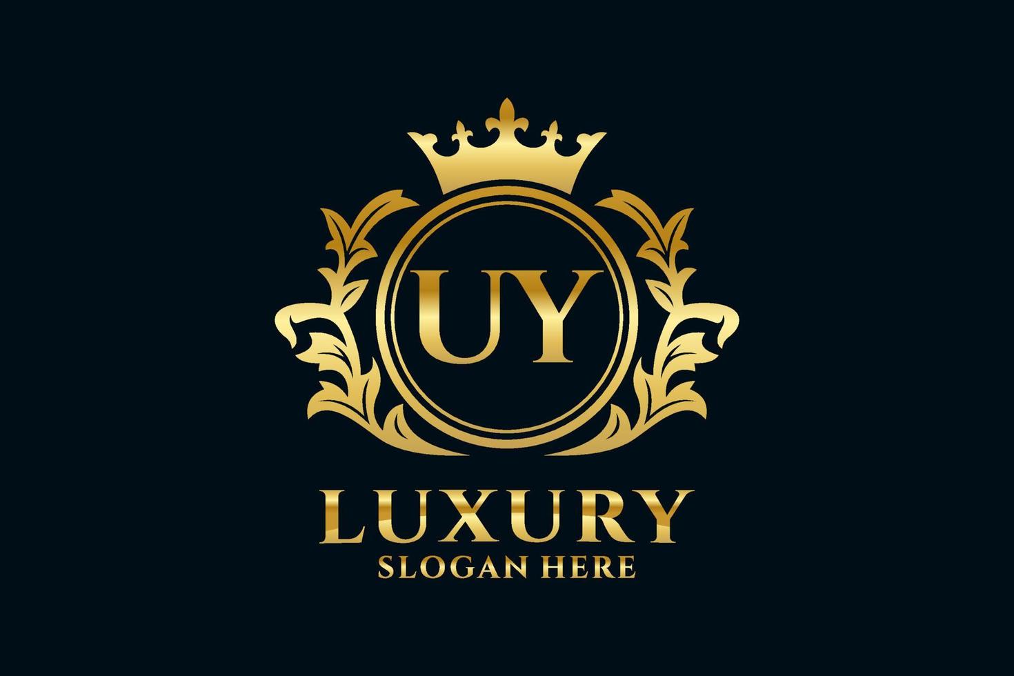 Anfangsbuchstabe Royal Luxury Logo Vorlage in Vektorgrafiken für luxuriöse Branding-Projekte und andere Vektorillustrationen. vektor