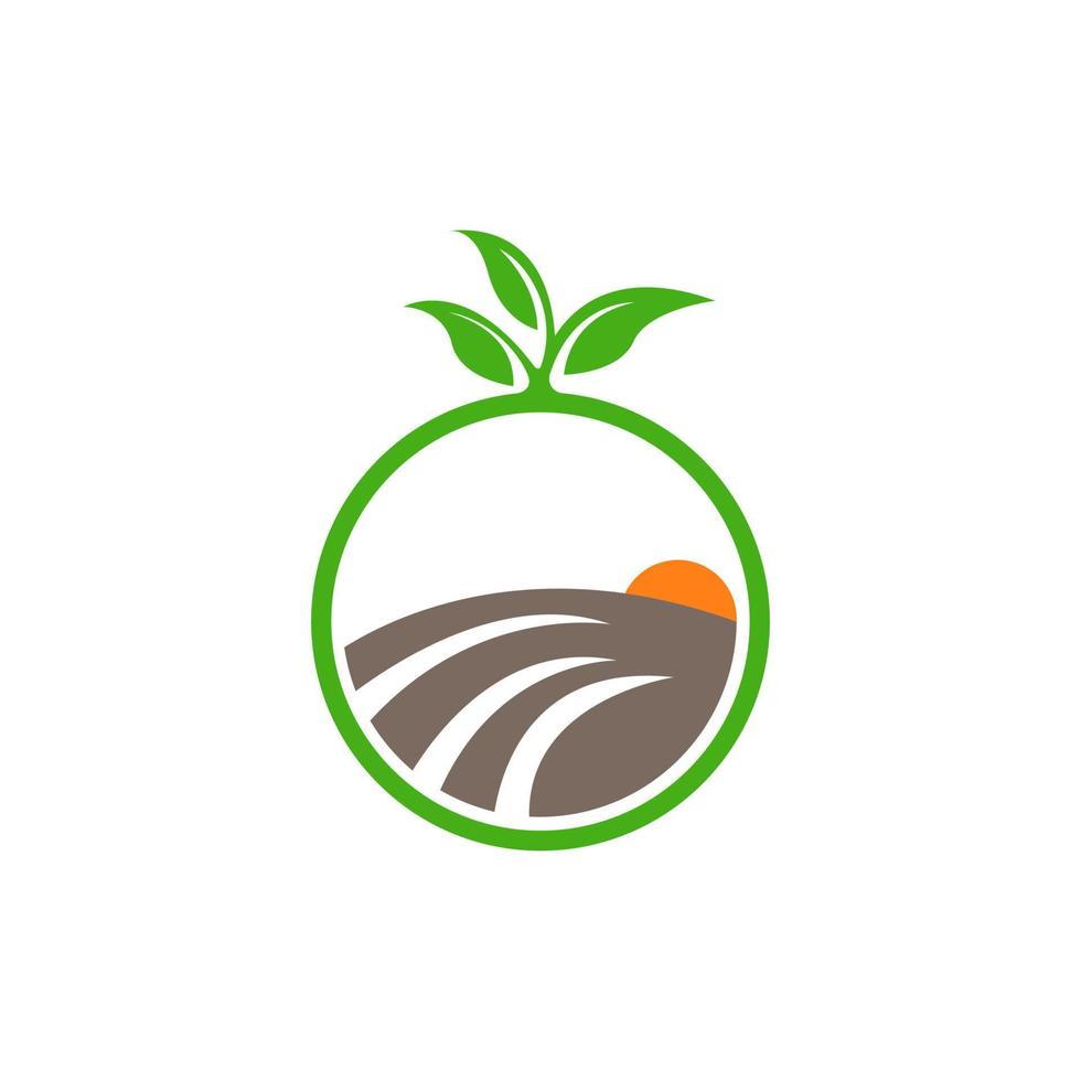 lantbruk och natur ikoner och logotyper vektor