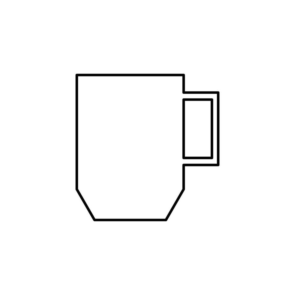 Tasse, Glas, Labor-Symbol-Vektor-Illustration-Logo-Vorlage. für viele Zwecke geeignet. vektor