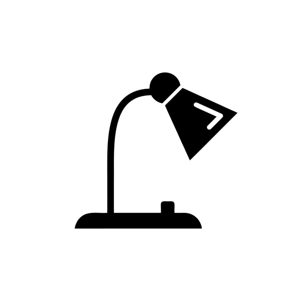 Symbolvektor für Schreibtischlampe vektor