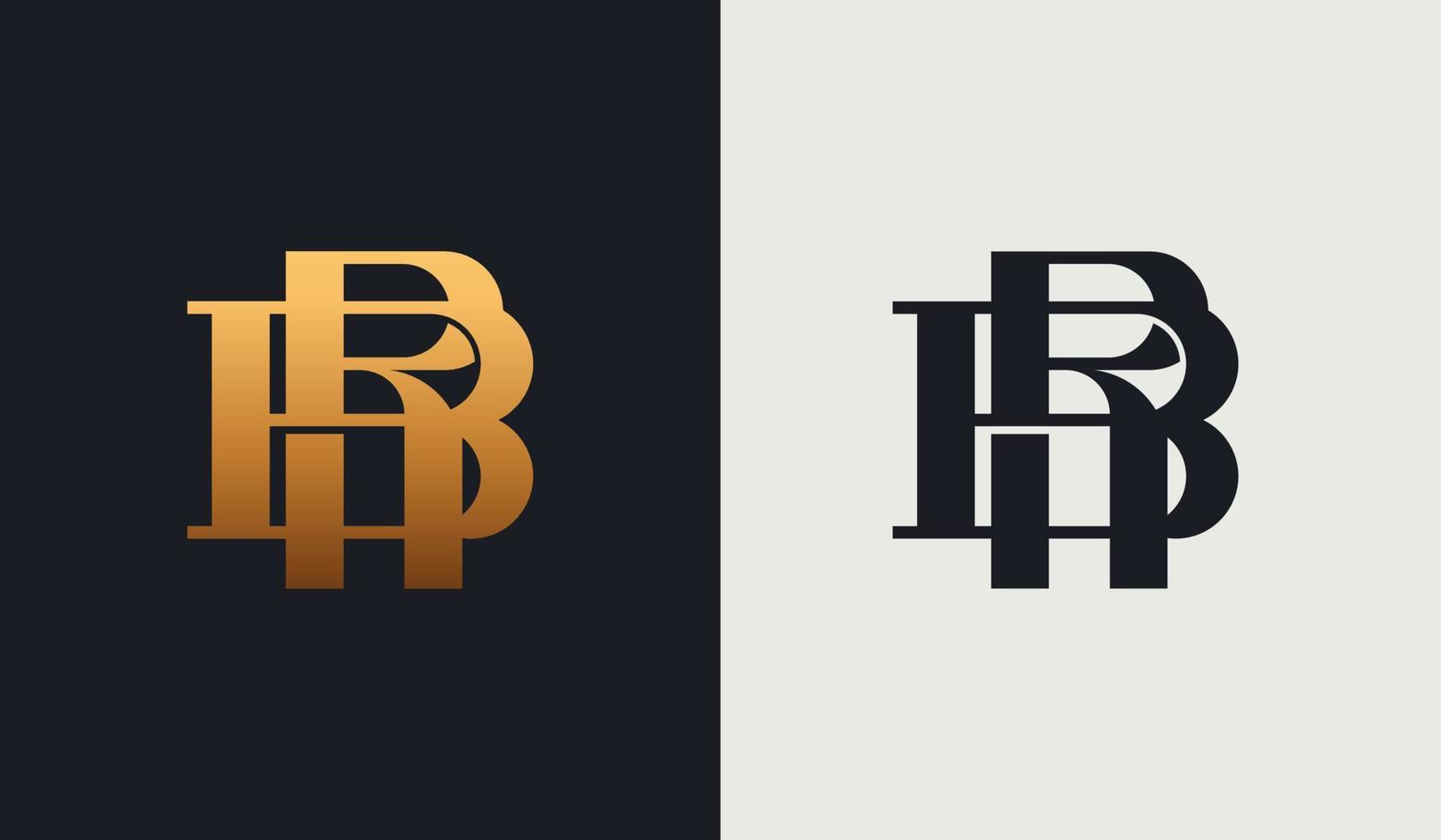 Initiale br rb br Monogramm-Logo-Vorlage. Anfangsbuchstabe-Symbol-Logo vektor