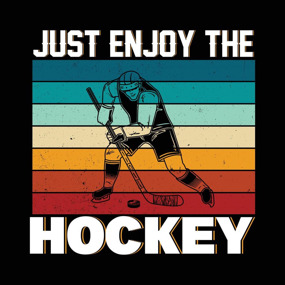 Hockey-T-Shirt-Design-Vektor vektor