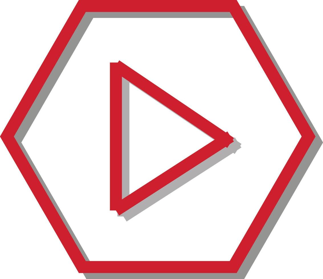 vektor illustration simetrisk logotyp spela symbol isolerat på vit bakgrund