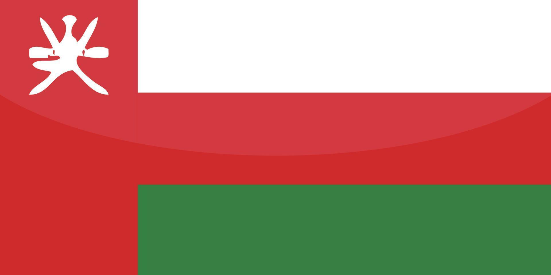 Oman-Flaggenvektor handgezeichnet, omanische Rial-Vektorhand gezeichnet vektor