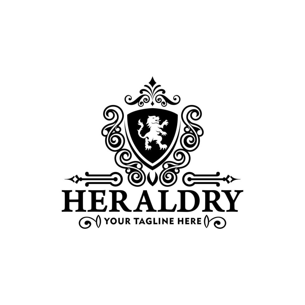 heraldik logotyp samling vektor mall